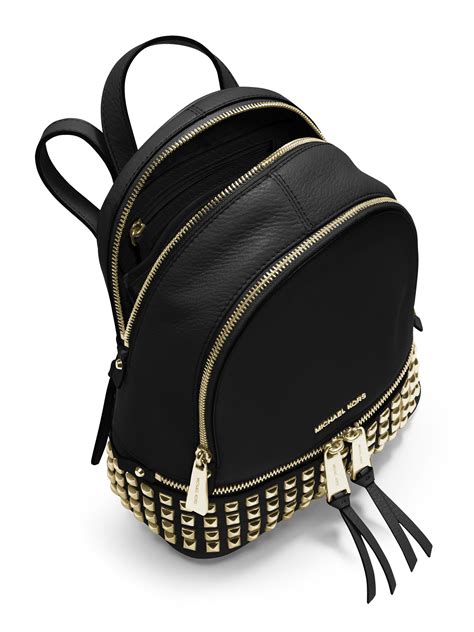 michael kors rhea studded backpack dupe|MICHAEL Michael Kors Rhea Mini Zip Studded Convertible Backpack .